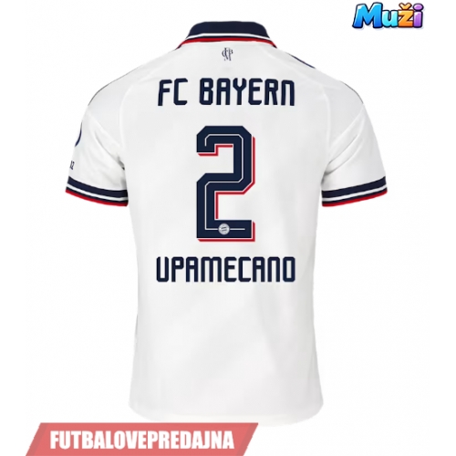 Lacne Muži Futbalové dres Bayern Munich Dayot Upamecano #2 2026-27 Krátky Rukáv - Preč